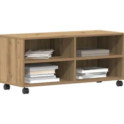 vidaXL Gabinete de TV Marrón 90 x 35 x 40.5 cm Madera contrachapada Roble artisan Sale