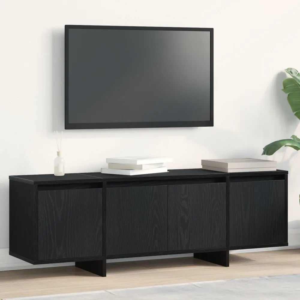 vidaXL Gabinete de TV 120 x 30 x 40,5 cm Roble negro New