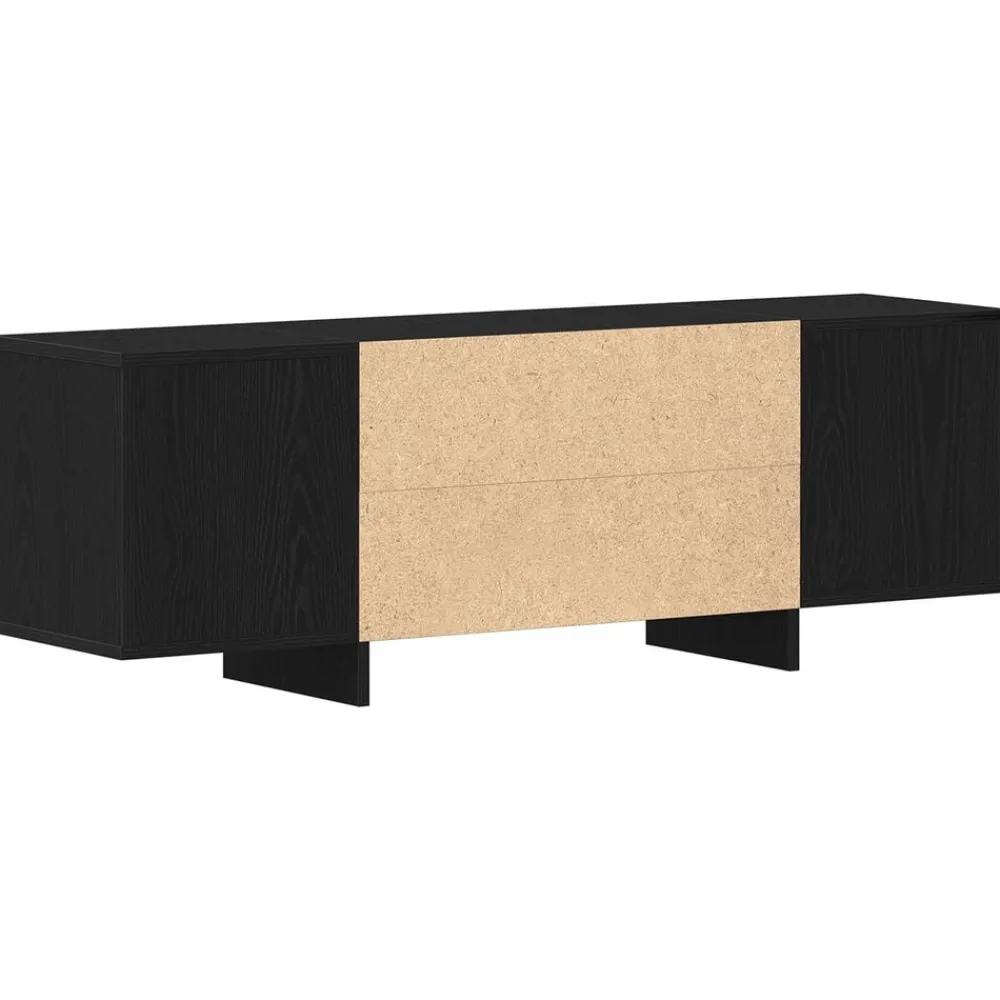 vidaXL Gabinete de TV 120 x 30 x 40,5 cm Roble negro New