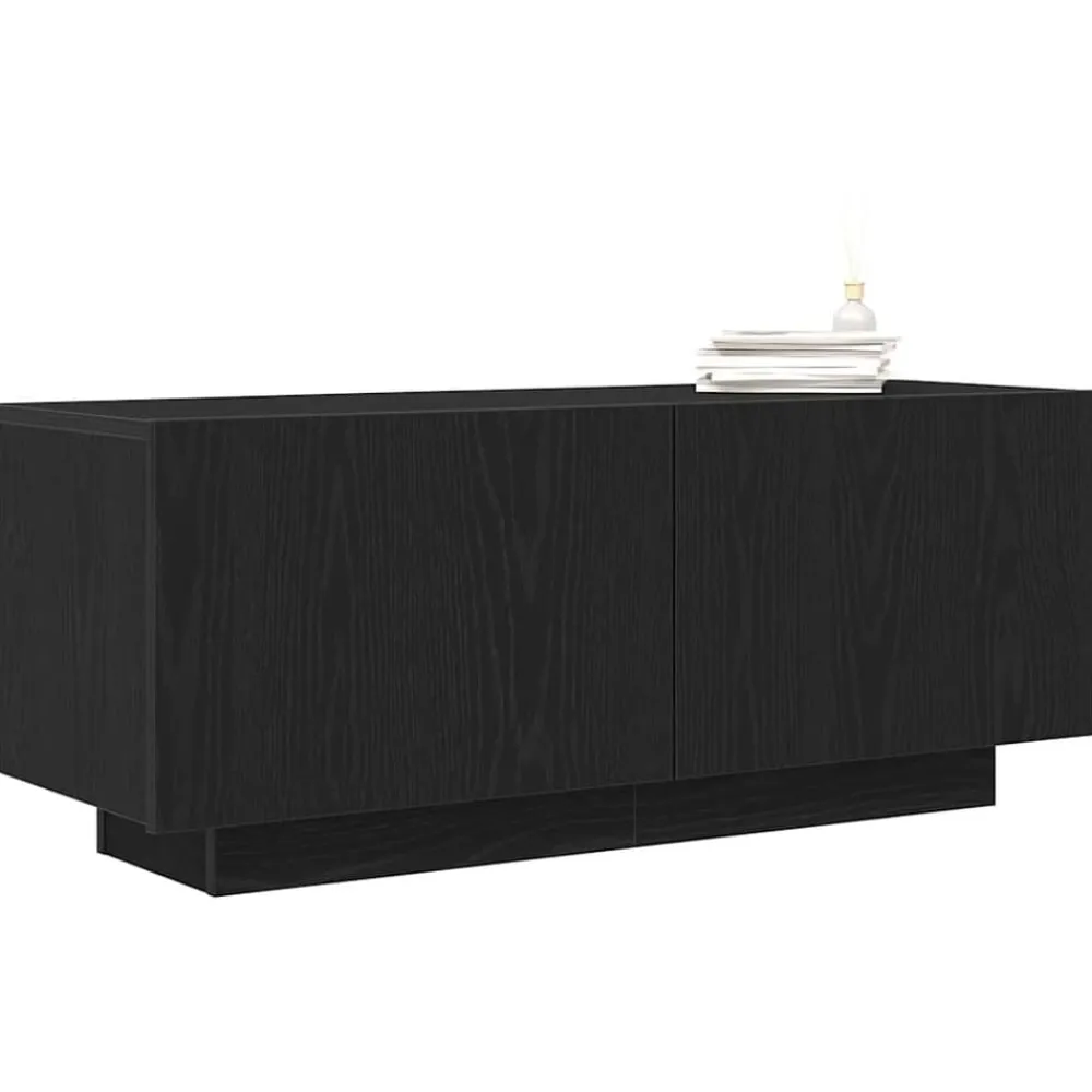 vidaXL Gabinete de TV 100 x 35 x 40 cm Roble negro