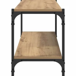 vidaXL Estanterías-Gabinete de TV Roble artesanal 100x33x41cm
