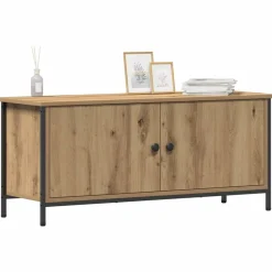 vidaXL Muebles Tv-Gabinete de TV Roble artesanal 100 x 35 x 45 cm
