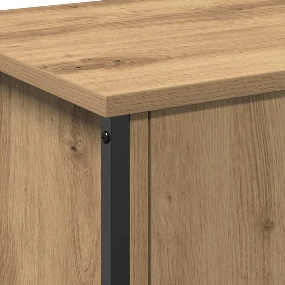 vidaXL Muebles Tv-Gabinete de TV Roble artesanal 100 x 35 x 45 cm