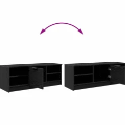 vidaXL Gabinete de TV 102 x 35 x 36,5 cm Roble negro
