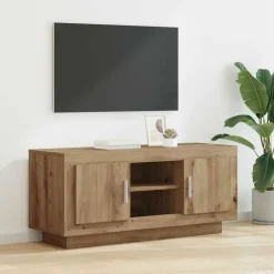 vidaXL Gabinete de TV Roble artesanal 102 x 35 x 45 cm Roble artisan Sale