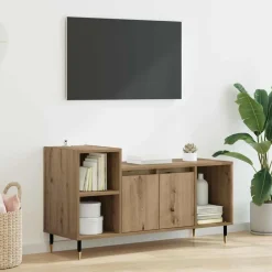 vidaXL Gabinete de TV Roble artesanal 100 x 35 x 55 cm Roble artisan