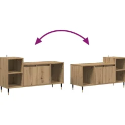 vidaXL Gabinete de TV Roble artesanal 100 x 35 x 55 cm Roble artisan