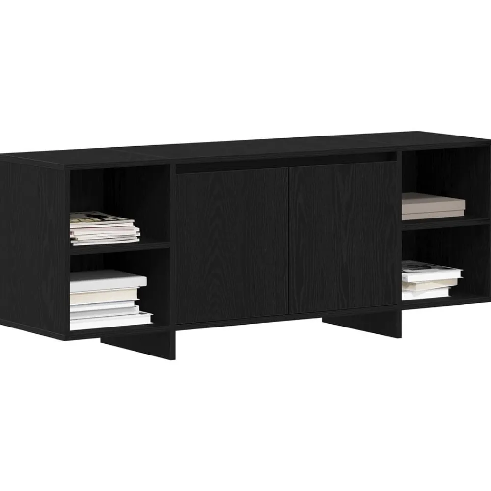 vidaXL Gabinete de TV 120 x 30 x 40,5 cm Roble negro Online
