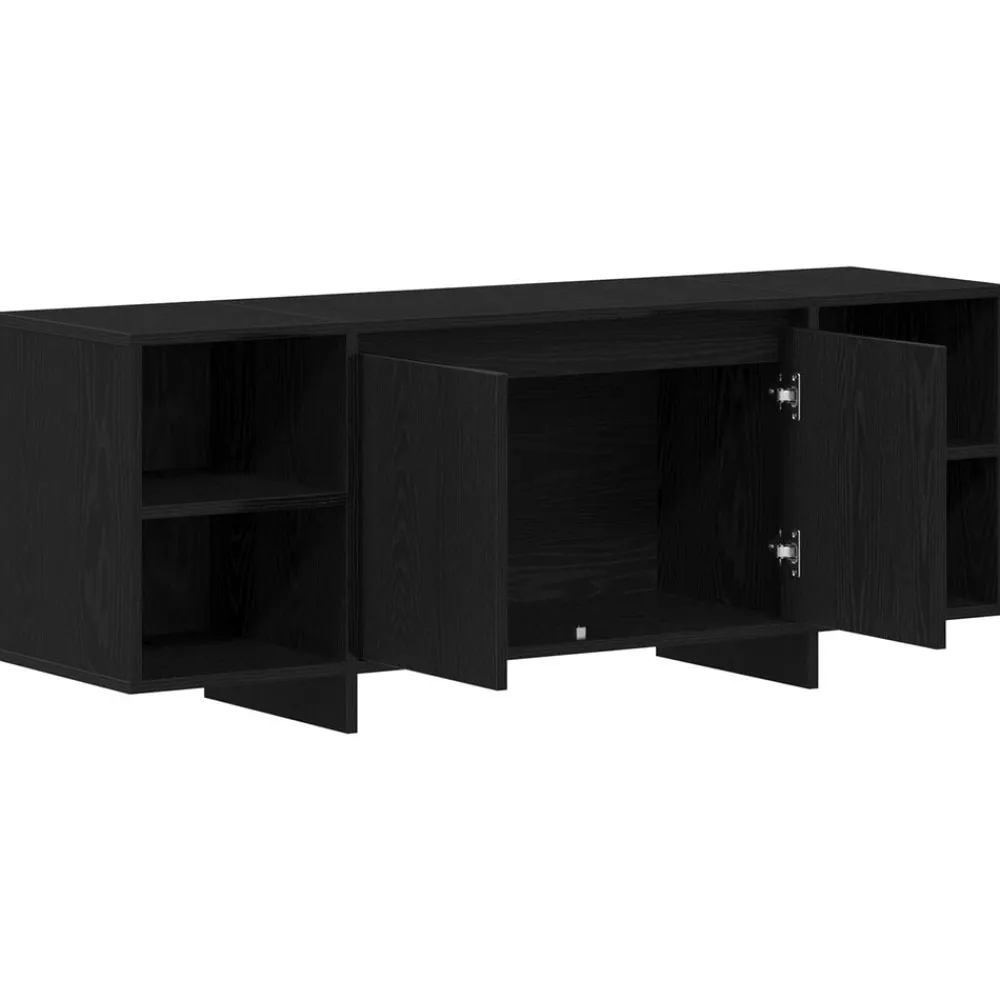 vidaXL Gabinete de TV 120 x 30 x 40,5 cm Roble negro Online