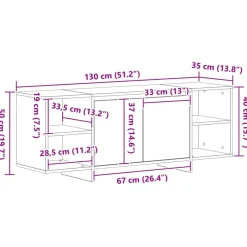 vidaXL Gabinete de TV 120 x 30 x 40,5 cm Roble negro Online