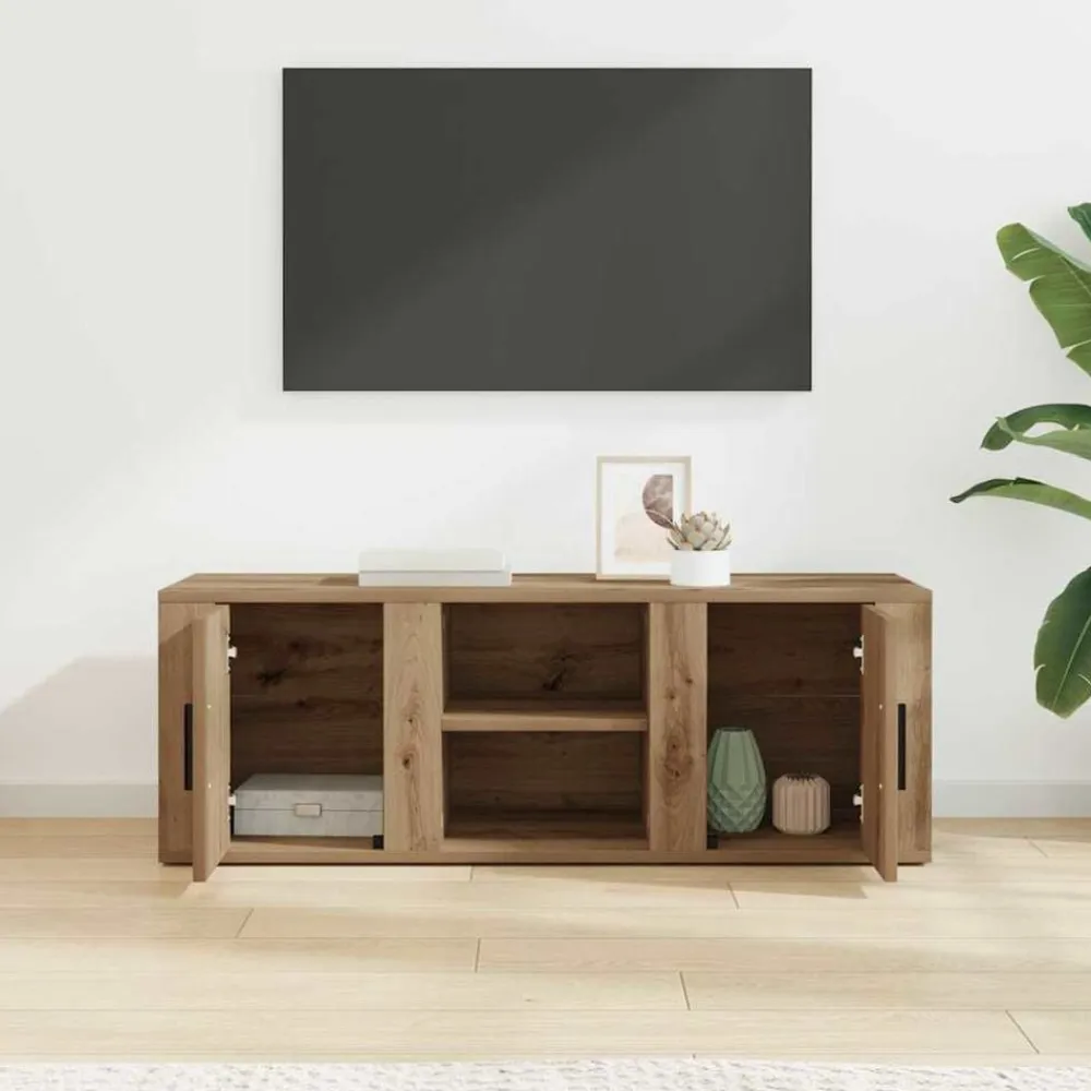 vidaXL Muebles Tv-Gabinete de TV Roble artesanal 100 x 31,5 x 35 cm