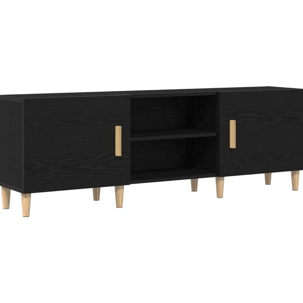 vidaXL Gabinete de TV 150 x 30 x 50 cm Roble negro Discount