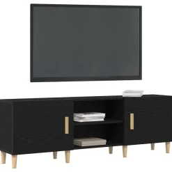 vidaXL Gabinete de TV 150 x 30 x 50 cm Roble negro Discount
