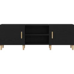 vidaXL Gabinete de TV 150 x 30 x 50 cm Roble negro Discount