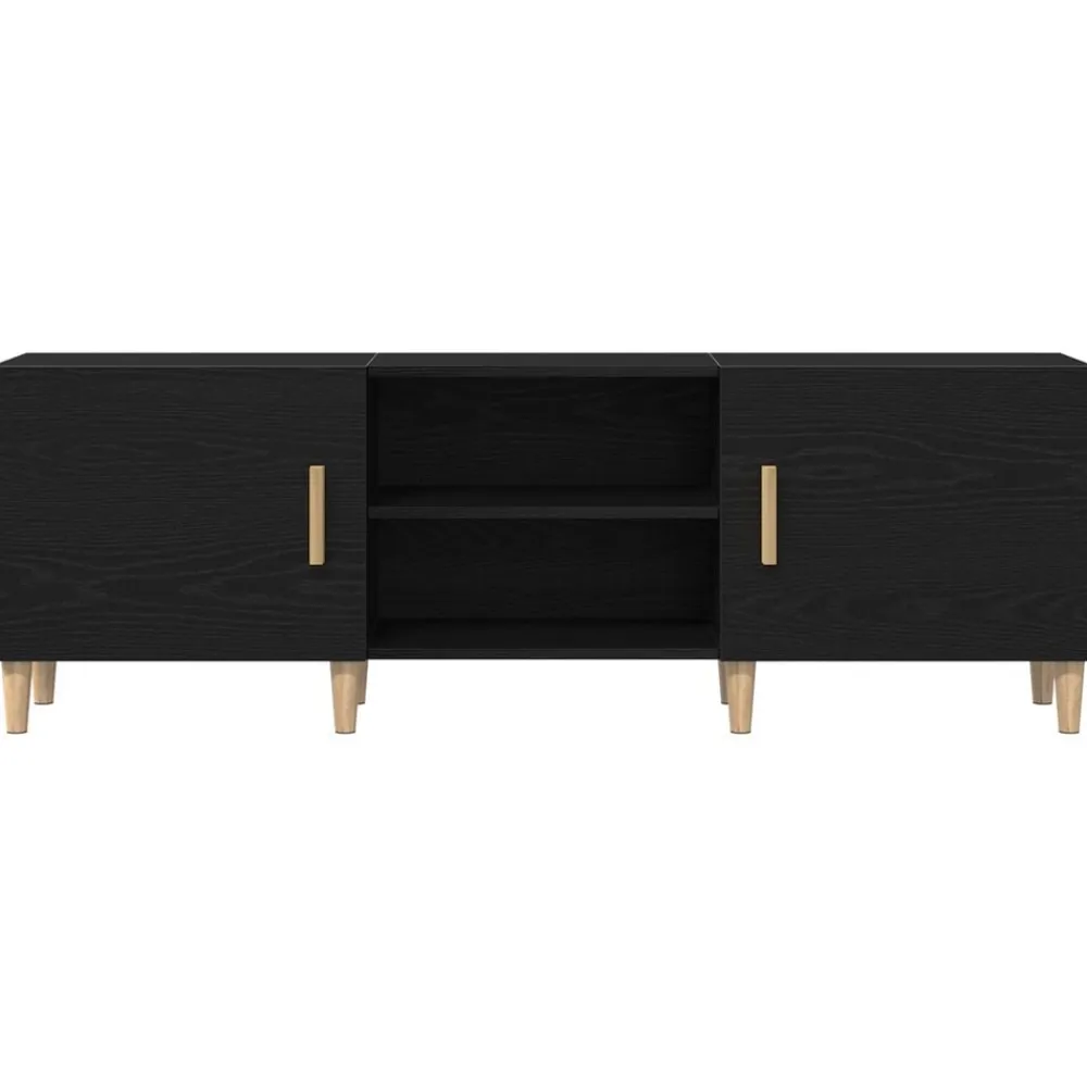 vidaXL Gabinete de TV 150 x 30 x 50 cm Roble negro Discount