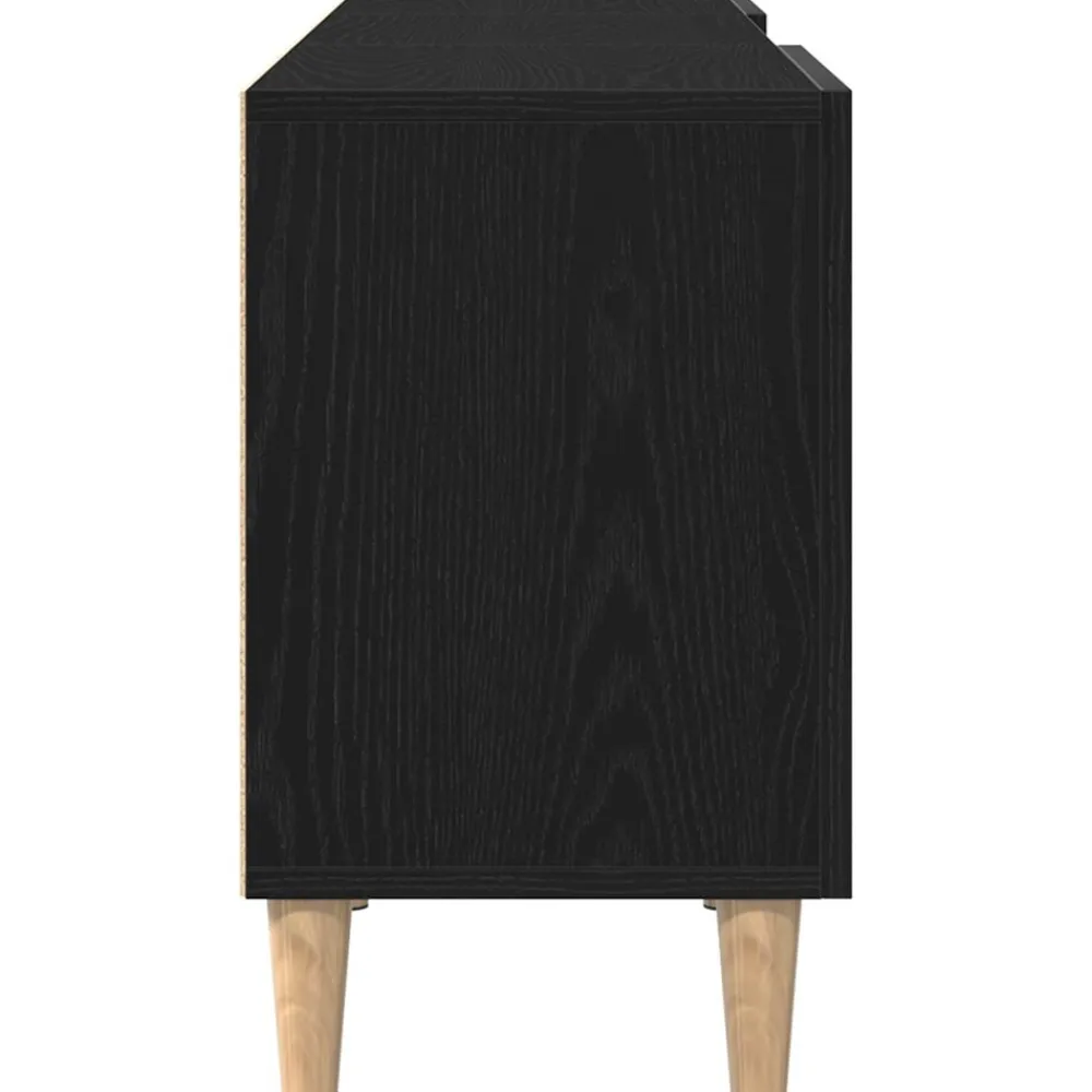 vidaXL Gabinete de TV 150 x 30 x 50 cm Roble negro Discount