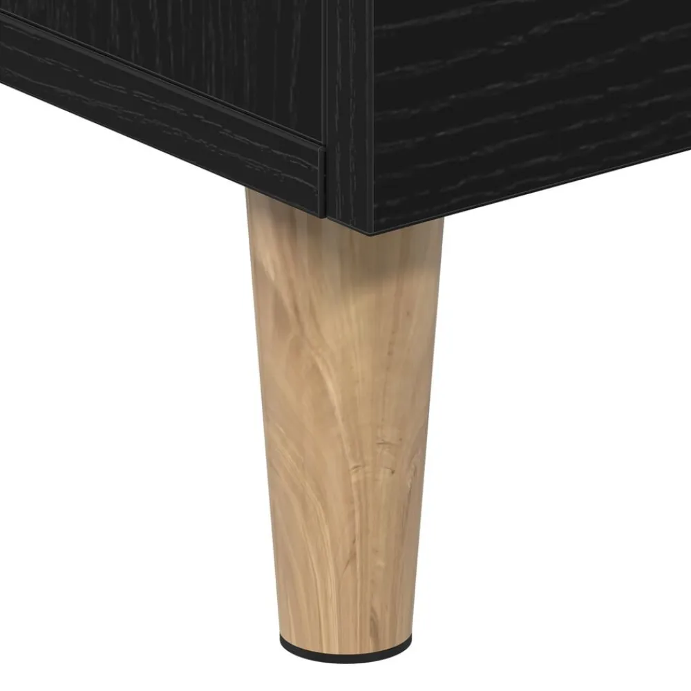 vidaXL Gabinete de TV 150 x 30 x 50 cm Roble negro Discount