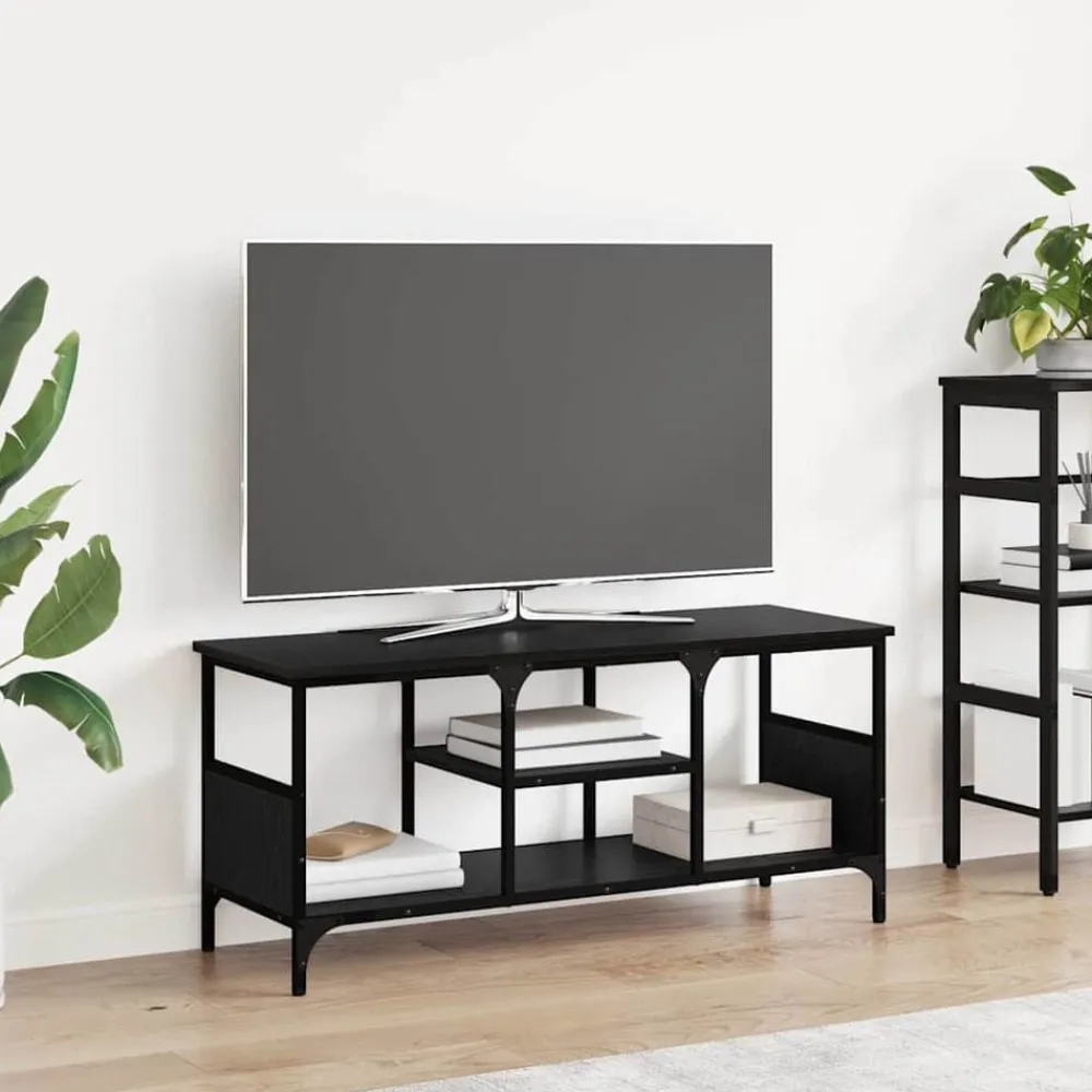 vidaXL Gabinete de TV 100 x 35 x 45 cm Roble negro Hot