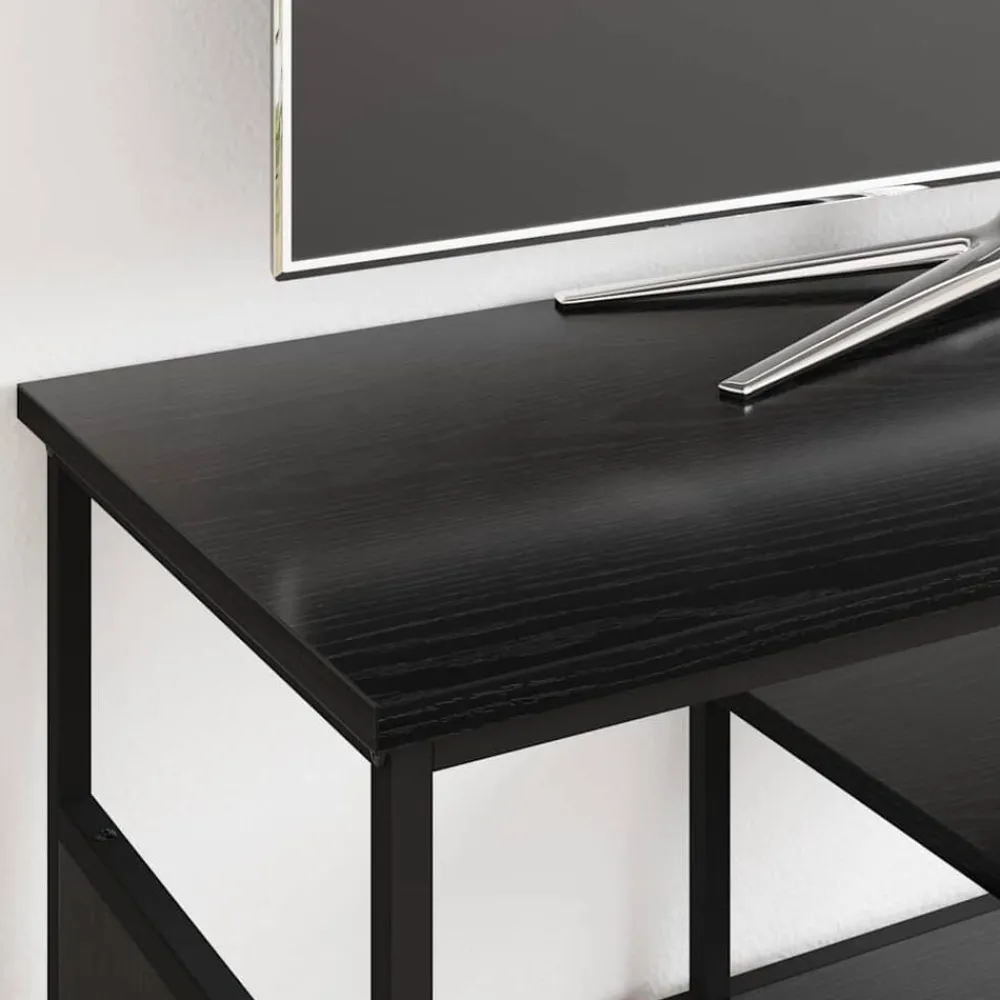 vidaXL Gabinete de TV 100 x 35 x 45 cm Roble negro Hot