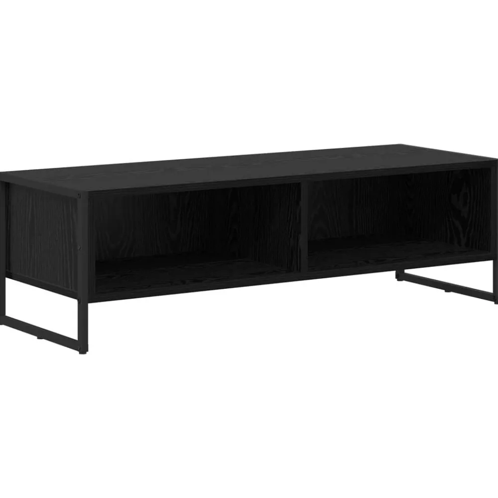 vidaXL Gabinete de TV 100 x 36.5 x 30.5 cm Roble negro Clearance