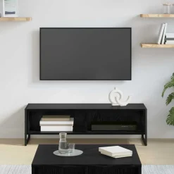 vidaXL Gabinete de TV 100 x 36.5 x 30.5 cm Roble negro Clearance