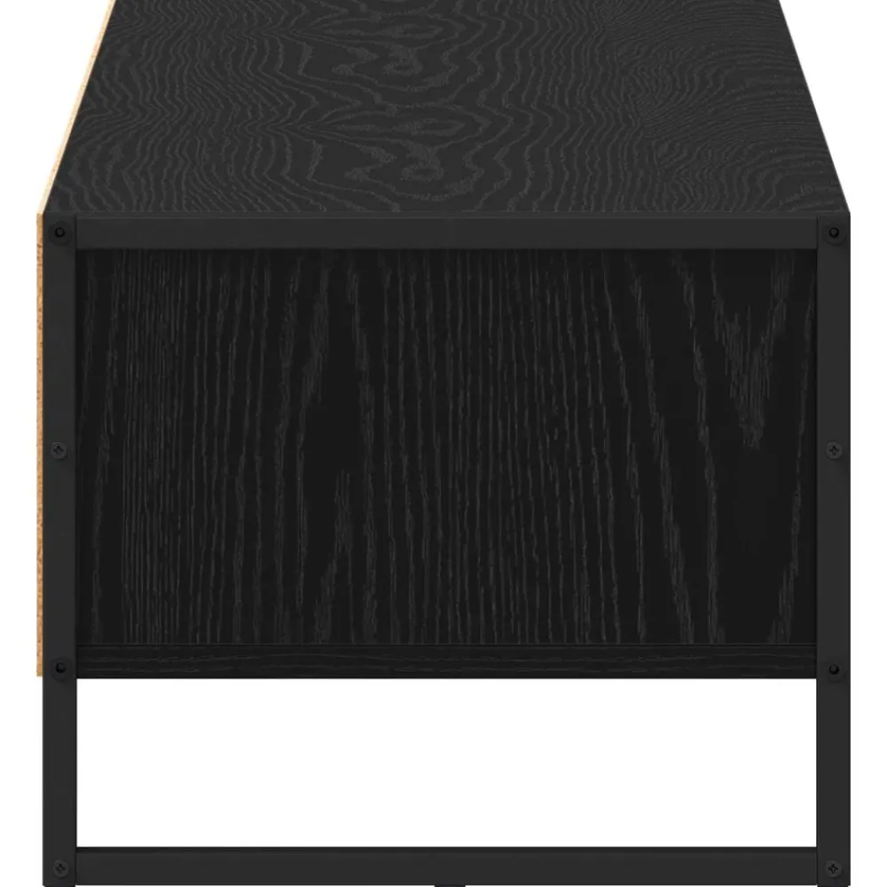 vidaXL Gabinete de TV 100 x 36.5 x 30.5 cm Roble negro Clearance