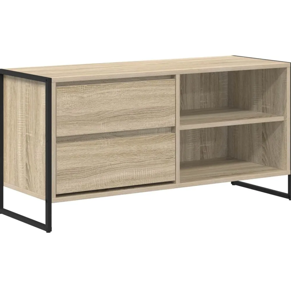 vidaXL Gabinete de TV Sonoma 100 x 36 x 49,5 cm Madera contrachapada Roble Sonoma Discount