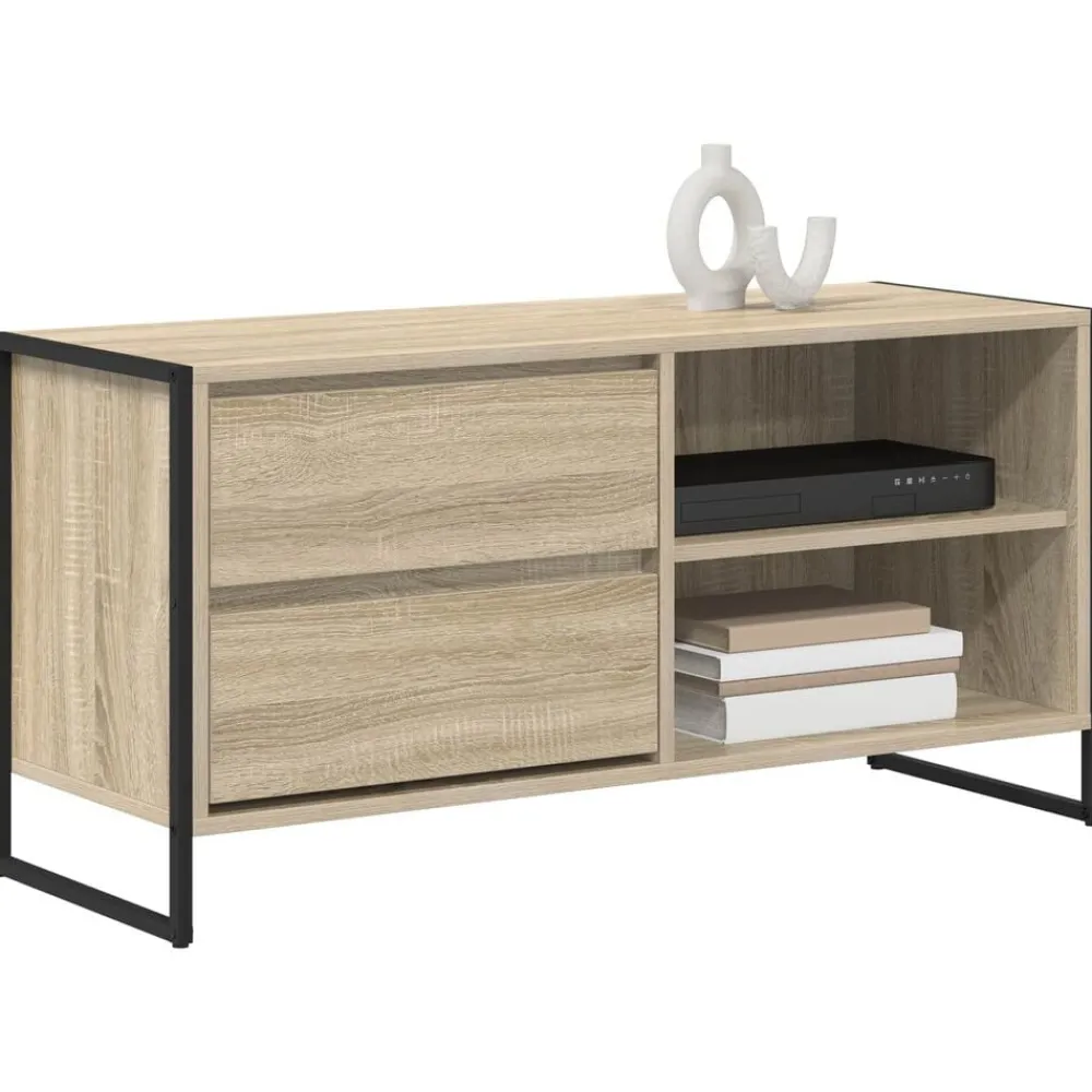 vidaXL Gabinete de TV Sonoma 100 x 36 x 49,5 cm Madera contrachapada Roble Sonoma Discount