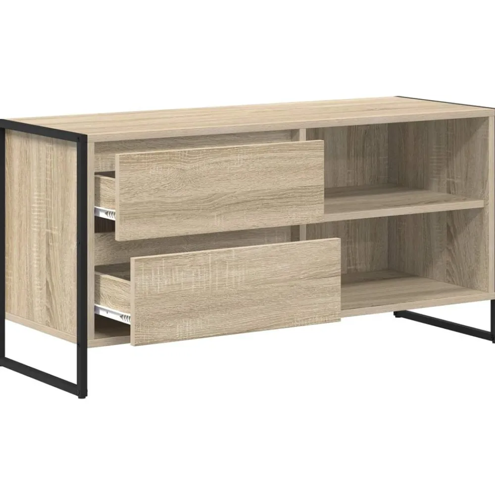 vidaXL Gabinete de TV Sonoma 100 x 36 x 49,5 cm Madera contrachapada Roble Sonoma Discount