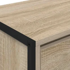 vidaXL Gabinete de TV Sonoma 100 x 36 x 49,5 cm Madera contrachapada Roble Sonoma Discount