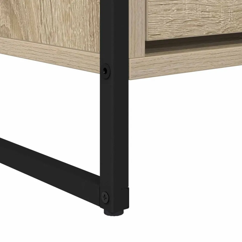 vidaXL Gabinete de TV Sonoma 100 x 36 x 49,5 cm Madera contrachapada Roble Sonoma Discount