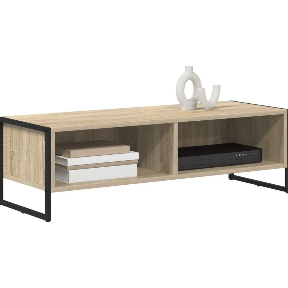 vidaXL Gabinete de TV Sonoma 100 x 36.5 x 30.5 cm Madera contrachapada Roble Sonoma Discount