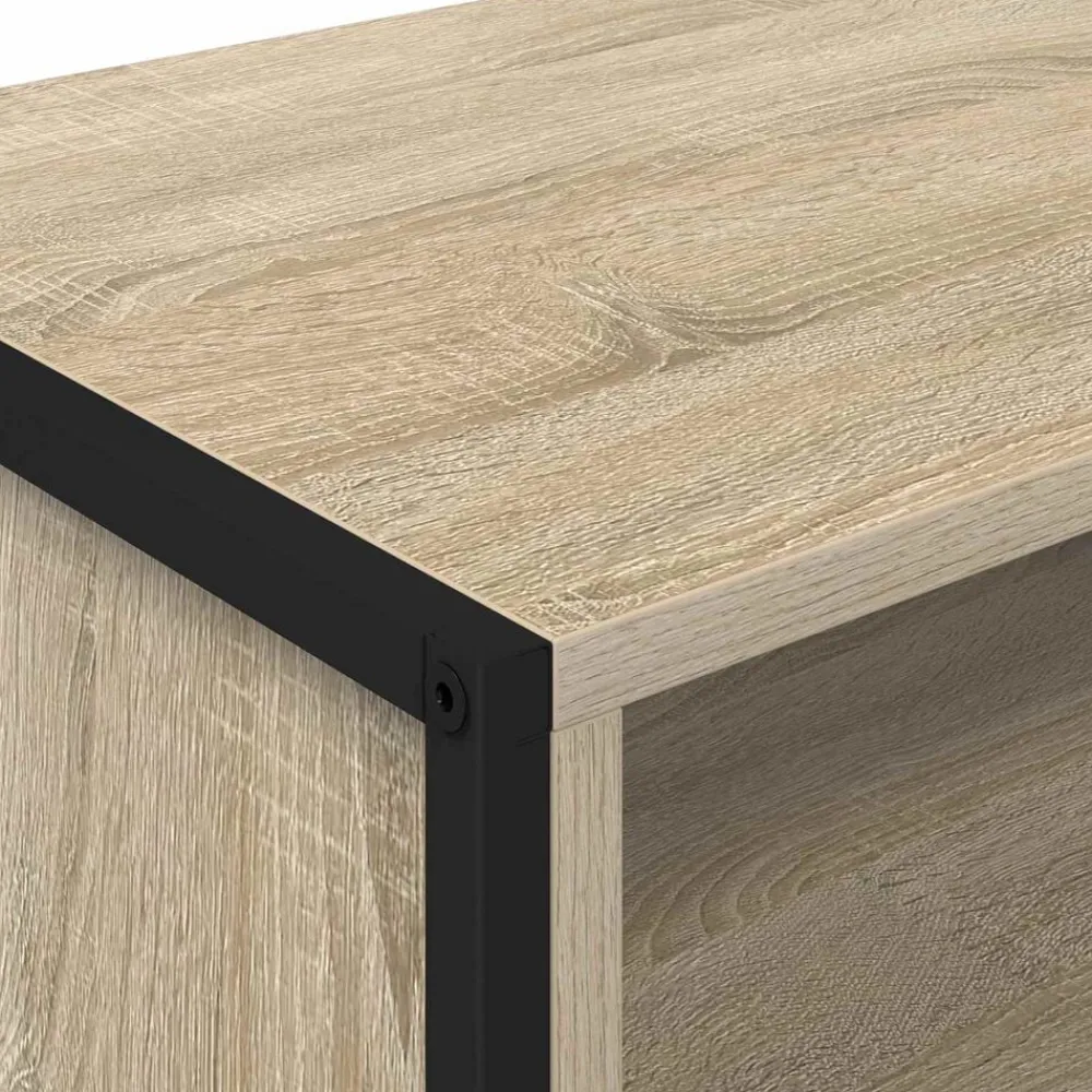 vidaXL Gabinete de TV Sonoma 100 x 36.5 x 30.5 cm Madera contrachapada Roble Sonoma Discount