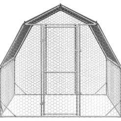 vidaXL Gallinero con techo 2,5x2x2,25 m acero galvanizado Online