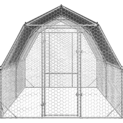 vidaXL Productos Para Mascotas-Gallinero con techo 2,5x4x2,25 m acero galvanizado