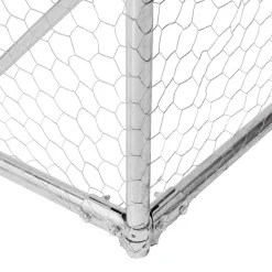 vidaXL Productos Para Mascotas-Gallinero con techo 2,5x4x2,25 m acero galvanizado