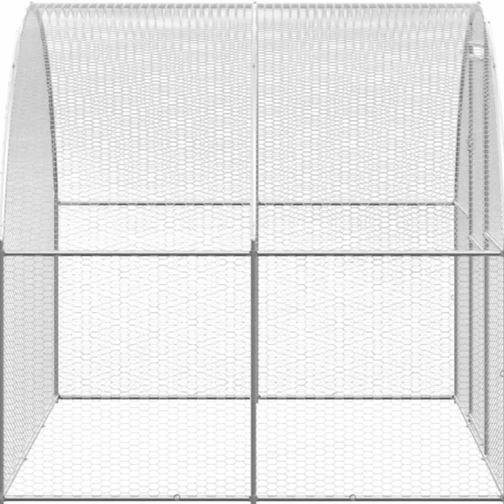 vidaXL Productos Para Mascotas-Gallinero de exterior de acero galvanizado 3x2x2 m