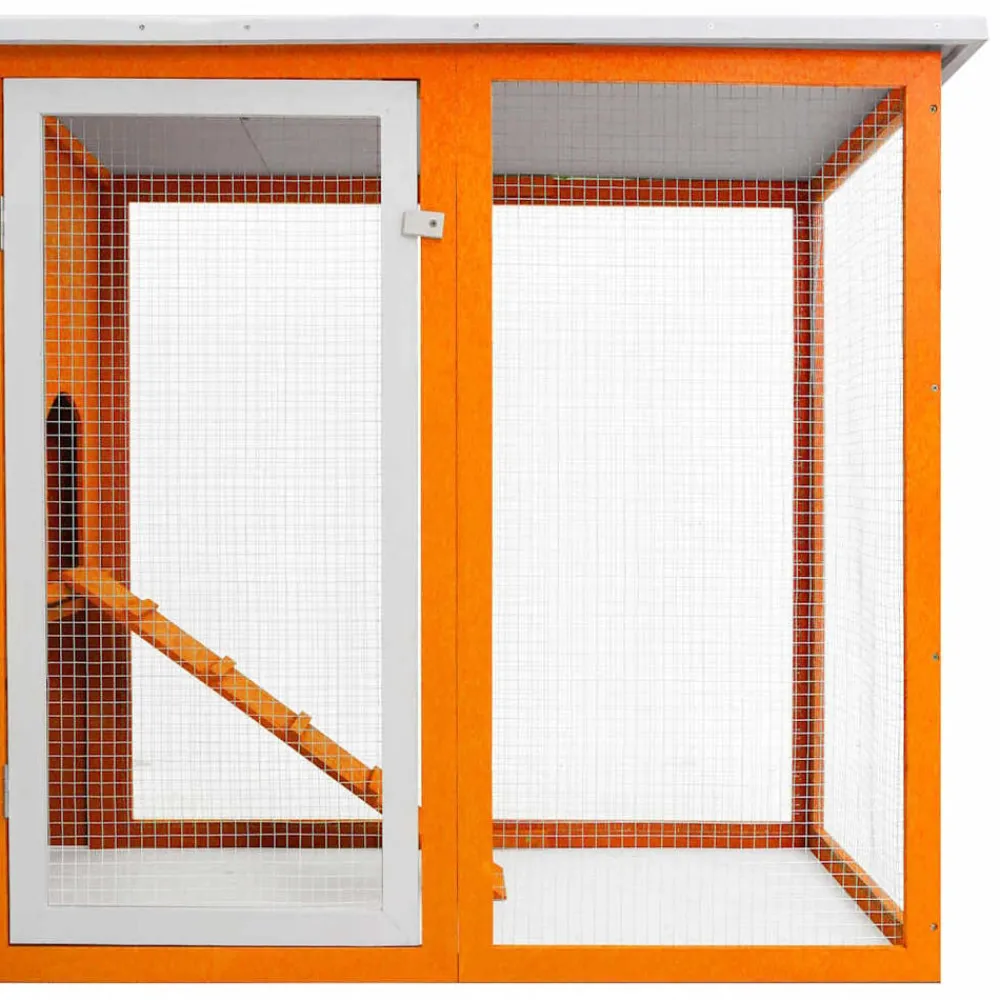 vidaXL Gallinero de madera con 1 jaula para huevos Latón New