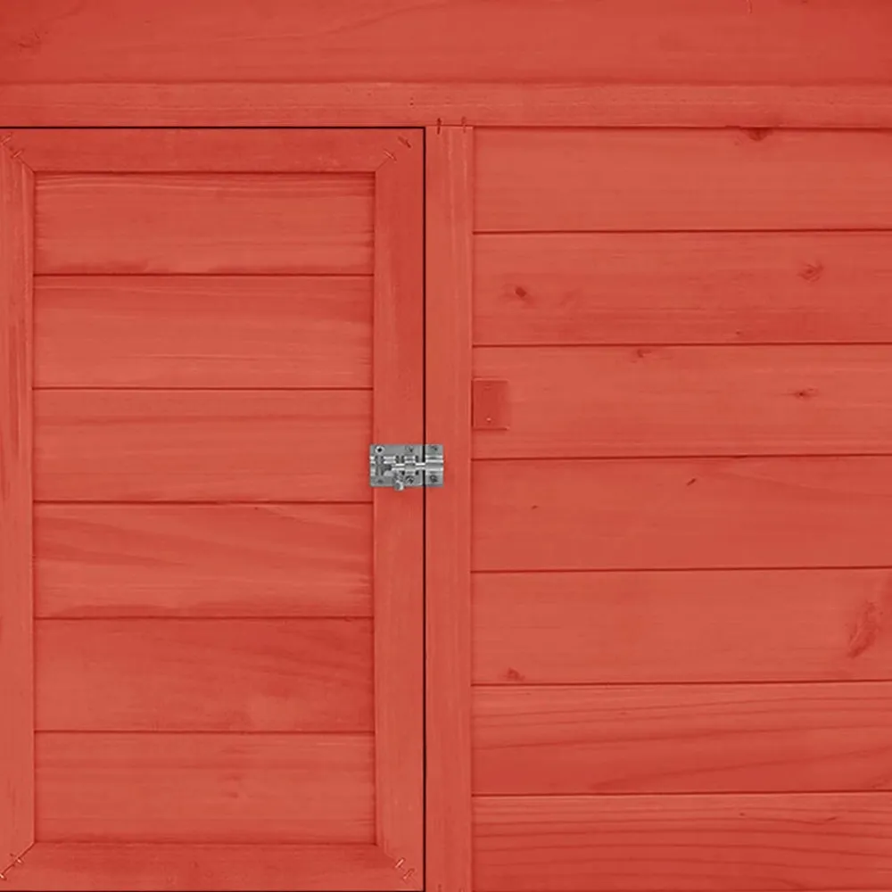 vidaXL Gallinero madera maciza de abeto 150x96x110 cm Rojo y blanco Online