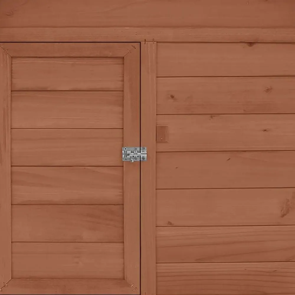 vidaXL Productos Para Mascotas-Gallinero madera maciza de abeto moca y blanco 150x96x110 cm