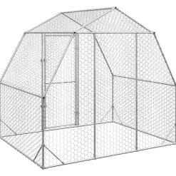 vidaXL Productos Para Mascotas-Gallinero 2,5x2x2,25 m acero galvanizado