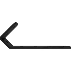 vidaXL Accesorios De Bricolaje-Ganchos 2 pcs Negro M5 x 110 mm Hierro