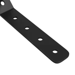 vidaXL Accesorios De Bricolaje-Ganchos 2 pcs Negro M5 x 110 mm Hierro