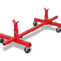 vidaXL Equipo & Herramientas De Taller-Gato de Caballete Rojo