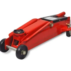 vidaXL Gato hidráulico bajo 3 toneladas rojo Discount