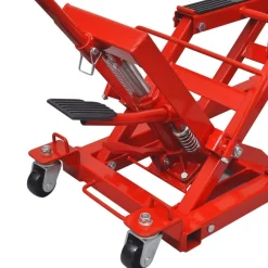vidaXL Gato hidráulico de motocicleta/ATV 680 kg rojo Online