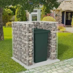 vidaXL Gaviones para ocultar contenedor acero 110x100x120 cm Best