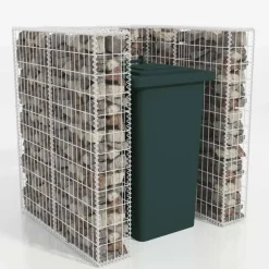 vidaXL Gaviones para ocultar contenedor acero 110x100x120 cm Best