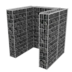 vidaXL Gaviones para ocultar contenedor acero 110x100x120 cm Best