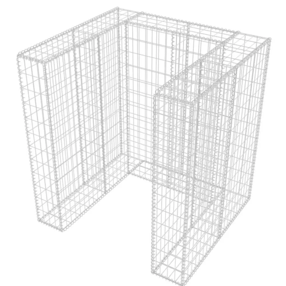 vidaXL Gaviones para ocultar contenedor acero 110x100x120 cm Best